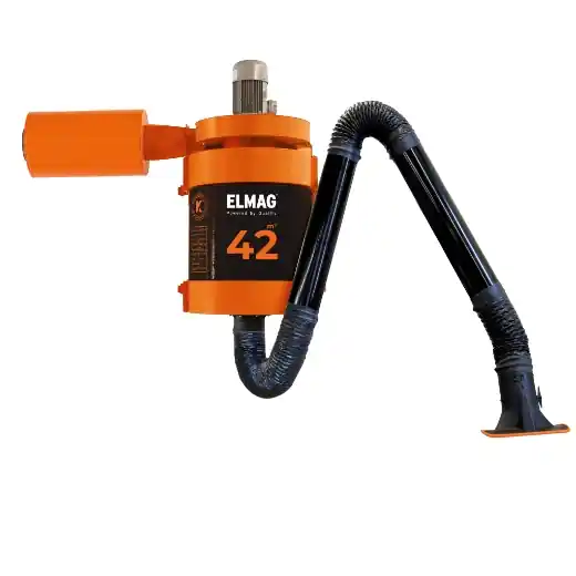 Expressversand ELMAG Absauganlage, MaxiFil, stationär - Absaugarm Ø 150mm/3m in Rohrausführung