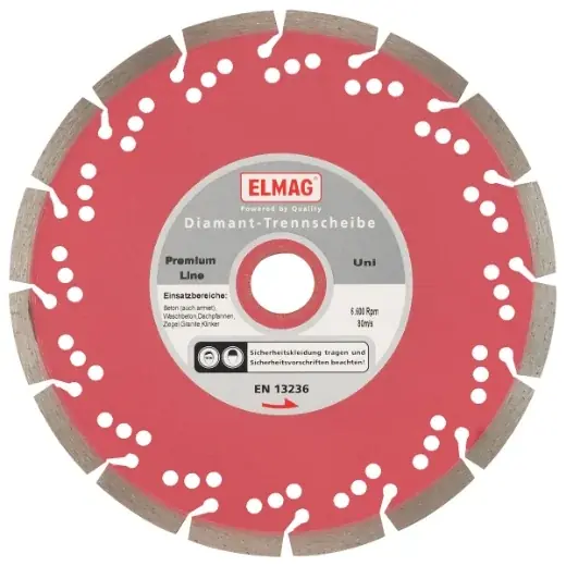 Saisonangebot ELMAG Diamantscheibe 500 mm - PREMIUM LINE - UNI (Bohrung: 25,4 mm)