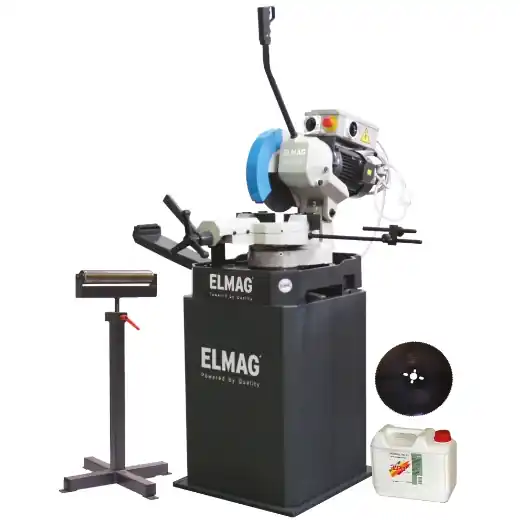 Echt ELMAG MKS 315 RLSS-N inkl. Universal-Sockel, Materialständer, Sägeblatt HSS/DMo5