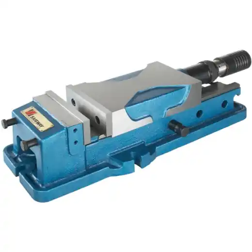 Solange Der Vorrat Reicht ELMAG Hydraulikschraubstock MP 200 V - mit Niederhaltsystem, Spannkraft 62 KN