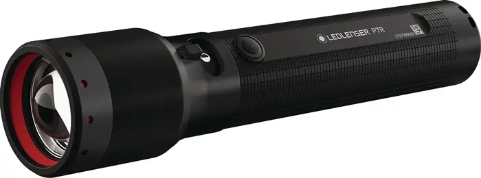 Preisreduziert LED-Taschenlampe P7R 2000/1200/450/25 lm Akku Li-Ion 320/240/150/35m