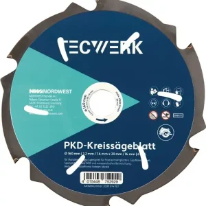 Handkreissägeblatt AD 160mm Z.6 PKD Schnitt-B.2,2mm TECWERK Ausverkauf
