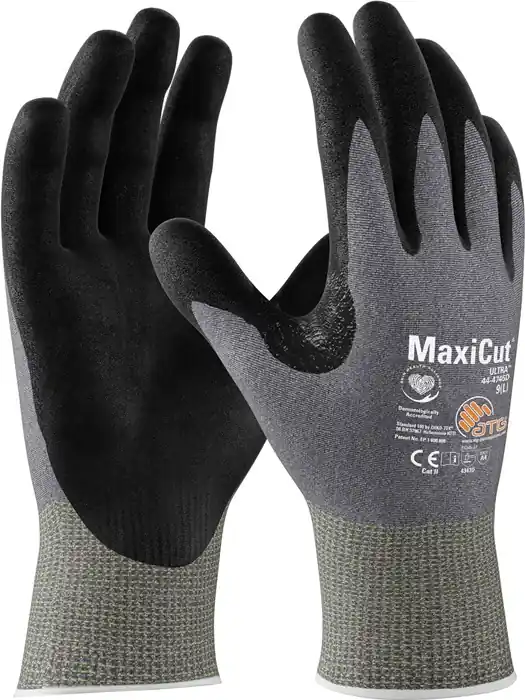 Mega-Angebot Schnittschutzhandschuhe MaxiCut® Ultra™ 44-4745D Gr.9 hellgrau/schwarz EN 388 VE: 12 Paare