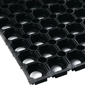 Letzte Chance Gum.Ringmatte B.1m L.1m D.22mm schwarz NR/SBR o.Gewebeeinlage