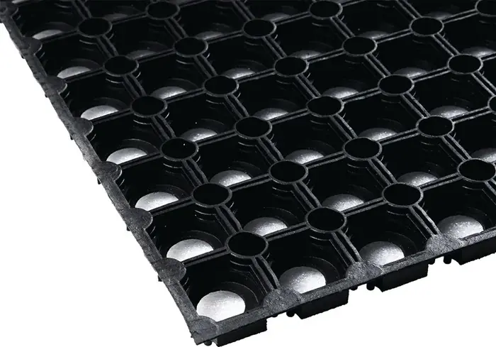 Letzte Chance Gum.Ringmatte B.1m L.1m D.22mm schwarz NR/SBR o.Gewebeeinlage