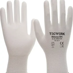 Online Kaufen Handschuhe Whitestar NPU Gr.11 (XXXL) weiß EN 388 PSA II TECWERK VE: 12 Paare