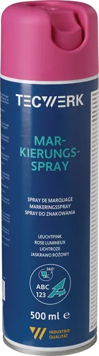 Markierungsspray leuchtpink 500ml Spraydose TECWERK VE: 12 Stück Bestpreis