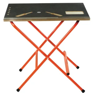 Nur Heute MONDELIN Klappbarer Werktisch – 60x80 cm Multiplexplatte – Verstellbare Höhe