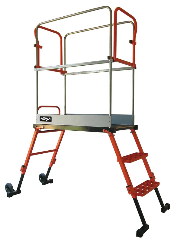 Sichere Zahlung MONDELIN Universalplattform Ninja – Leicht & rollbar – Verstellbar: 7 Höhen – Breite Plattform 93 cm