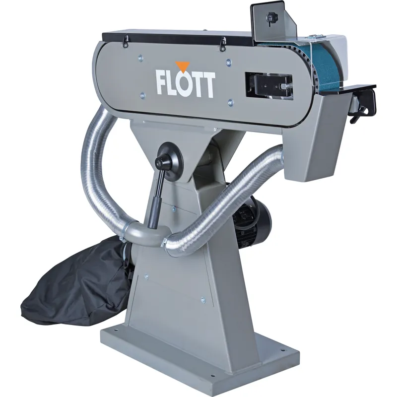 FLOTT Bandschleifmaschine BSM 75 A pol - 2000 x 75 mm - Bandgeschw.15/30 m/s Neue Kollektion