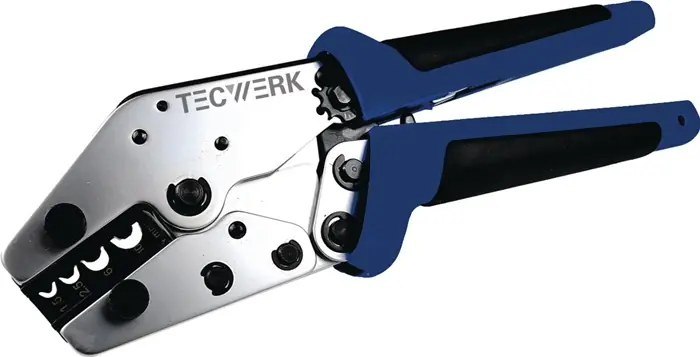 Crimpzange L.205mm 0,5-6 (AWG 20...10)mm² TECWERK Mega-Angebot