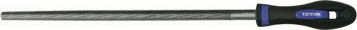 Zertifiziert Werkstattfeile DIN 7261 L.200mm Q.7,5mm Hieb 2 Rund 2K-Ergo TECWERK