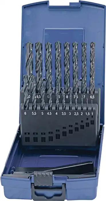 Garantierte Lieferung Spiralbohrersatz DIN 338 TypN D.6-10x0,1mm HSS 41tlg.Ku.-Kass.TECWERK