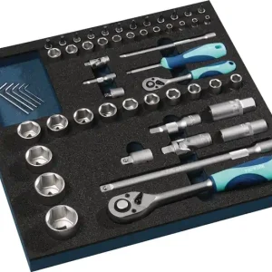 Bestpreis Werkzeugmodul 55-tlg.2/3-Modul Steckschlü.TECWERK