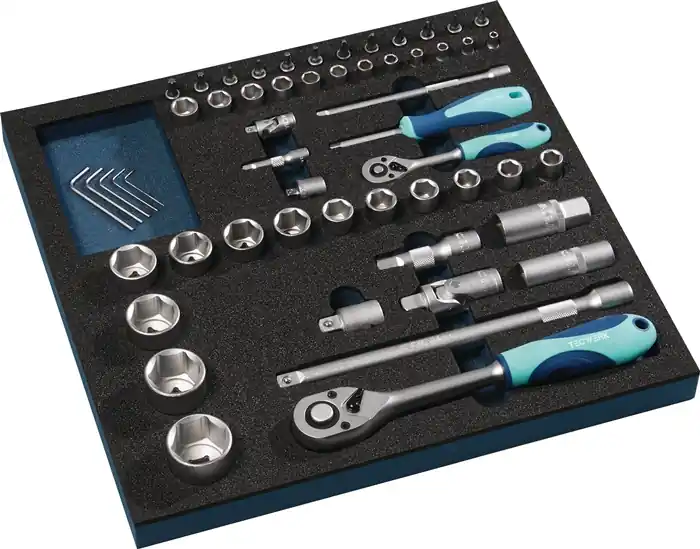 Bestpreis Werkzeugmodul 55-tlg.2/3-Modul Steckschlü.TECWERK
