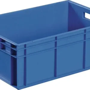 Sale Transportbehälter L600xB400xH420mm blau PP Durchfassgr.Seitenw.geschl.TECWERK