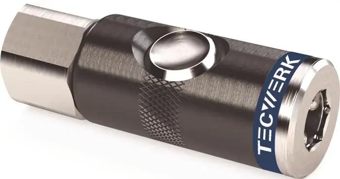 Sofort Bestellen Druckknopf-Sicherheitskupplung DN 7,4,IG AluNBR Gew.G 1/2 Zoll 19,17mm TECWERK