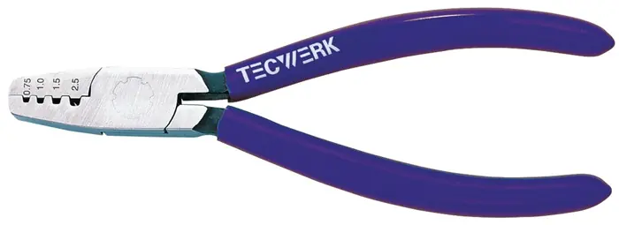 Aderendhülsenzange Gesamt-L.145mm 0,25-2,5 (AWG 23-13)mm² pol.Ku.-Überzug TW Wochenendangebot