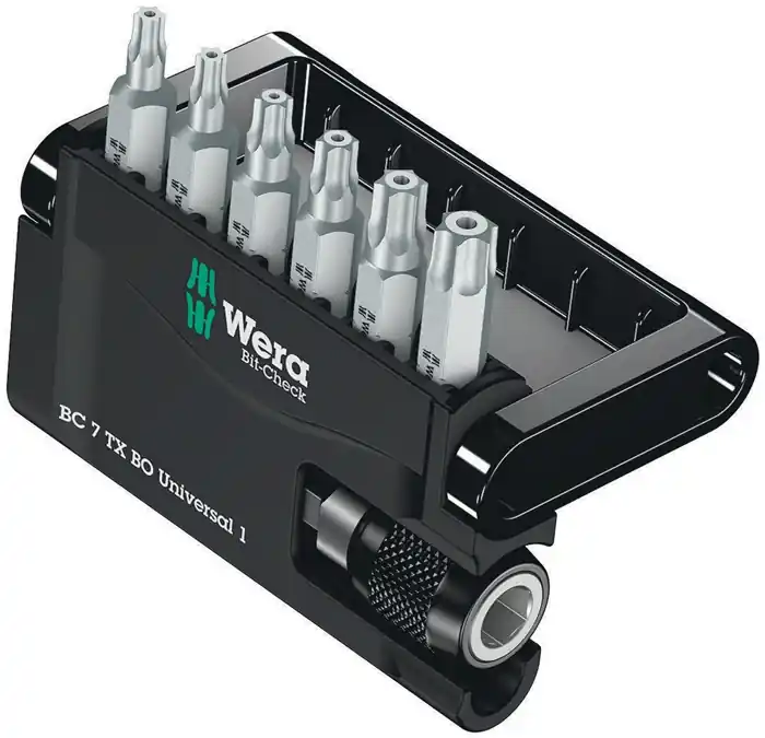 Bitsatz 8067-6 BO/Z 7teilig Bithalter/6Torx-Bits m.Bohrung zähhart m.Bitbox Mega-Angebot