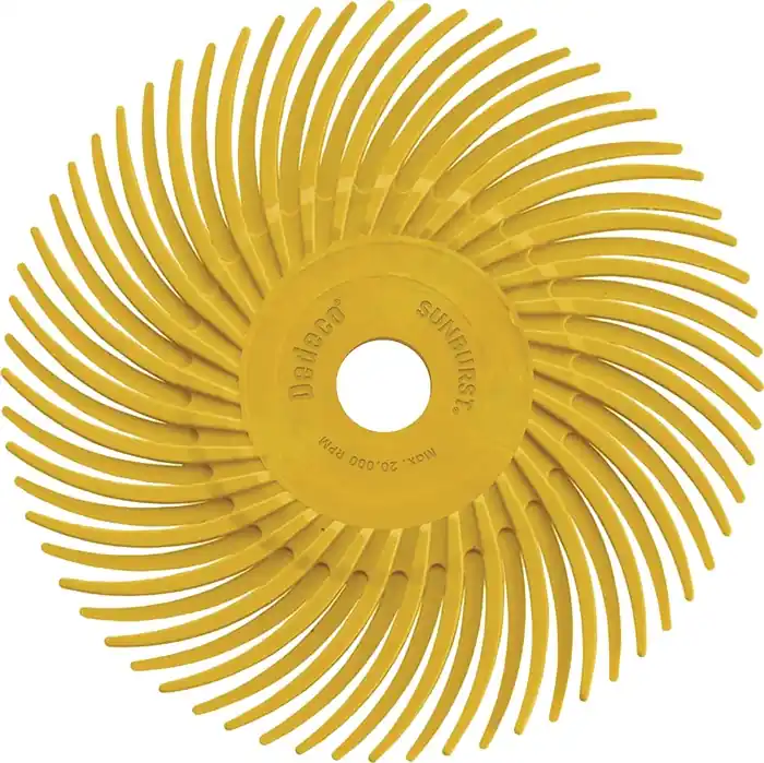 Radialbürstenscheibe PREMIUM SUNBURST D.9,53mm K.80 gelb TYROLIT VE: 12 Stück Heißes Angebot