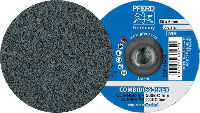 Vliesronde CD PNER-MH 5006 SiC F Außen-D.50mm B.6mm COMBIDISC mittelhart VE: 25 Stück Preisknaller