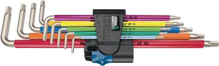 Markenware Winkelschlüsselsatz 3967/9 TX SXL Multicolour HF Stainless 1 9teilig VA Wera