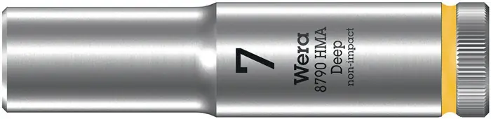 Direktkauf Steckschlüsseleinsatz 8790 HMA Deep Außen-6-kant SW7mm 4-kant 1/4Zoll CrV L.50mm