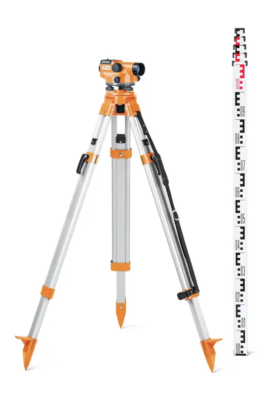 geo-FENNEL Automatisches Nivellier N 32-SET inkl. Stativ, Nivellierlatte und Koffer - 360° Rabatt