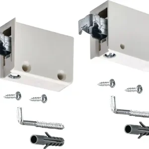 Schrankaufhänger 10 Set Ku.weiß li.u.re.HETTICH Neu