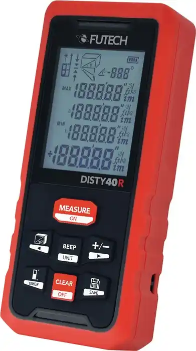 Beliebt Laserentfernungsmesser DISTY 40 RED 0,05 b.40m ± 2mm IP 54 FUTECH