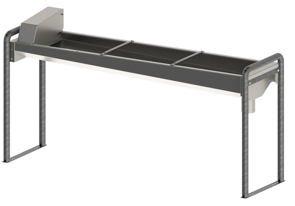 Kerbl Beheizbare Edelstahl-Trog- tränke 100cm - m. Bodengestell Zertifiziert
