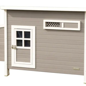 Markenprodukt Kerbl ECO-Kunststoffstall Barney für Hühner - 137 x 73 x 83 cm
