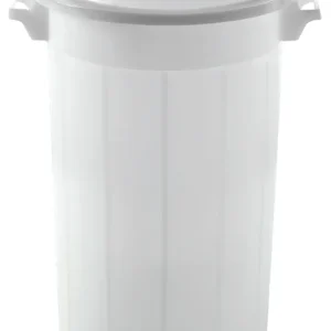Neue Kollektion Stefanplast Futtertonne mit Deckel 100ltr. weiß, lebensmittelecht