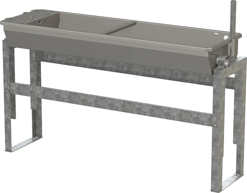 Kerbl Edelstahl Kipptränke, 70L 2m, mit Bodengestell Neu