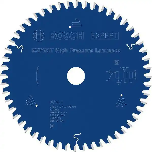 Günstig Kreissägeblatt Expert for High Pressure Laminate AD 168mm Z.52 HLTCG Bohr.20mm