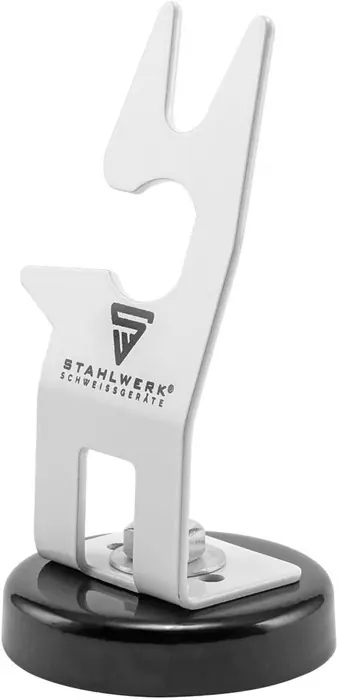 Preisreduziert Brennerhalter m.magnetischem Standfuß weiß STAHLWERK