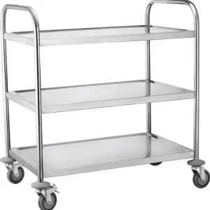 Sofort Bestellen Tischwagen 3 Ladeflächen L820xB500mm silber Trgf.150kg RUXXAC