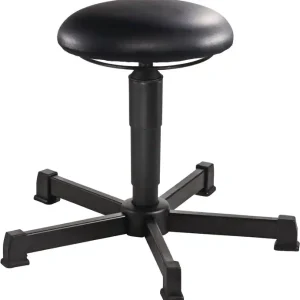 Drehhocker m.Gleiter Kunstleder schwarz Sitz-H.390-520mm Hocker MEY Sonderaktion