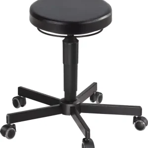 Begrenztes Angebot Drehhocker m.Rl.PU-Schaum schwarz Sitz-H.410-540mm Hocker MEY
