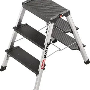 Stahlrohr-Tritt Master D70 Stufen 3 Plattform-H.400mm HAILO Neue Kollektion