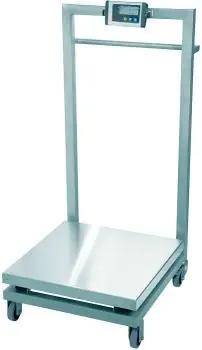 Preiswert Stativwaage MWS - Edelstahl - fahrbar - Meßbereich 150-300kg - mit Digitalanzeig