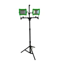 LED-Strahler - 2x 30 Watt - 2x 3000 lm - für Innen- und Außenbereich - inkl. Stativ Echt