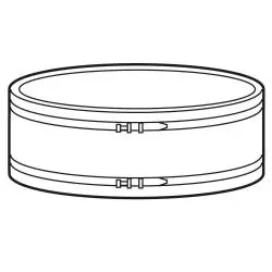 Solange Der Vorrat Reicht Gummimanschette FBD 400 - elastische Verbindung zur Rohrleitung für Ventilator FB 400 - inkl. 2 Bandschellen