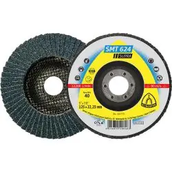 Schleifmopteller SMT 624 - für Stahl - 12° gewölbt - K 36 bis K 120 - VE 10 Stück - Preis per VE Markenware