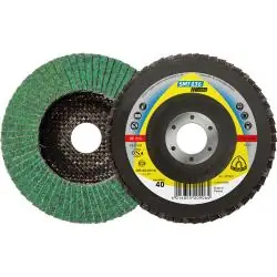 Fächerschleifscheibe SMT 636 - für Edelstahl - Ø 115-180 mm - Korn 40-80 - Bohrung 22,23 mm - VE 10 Stk. - Preis per VE Garantierte Lieferung