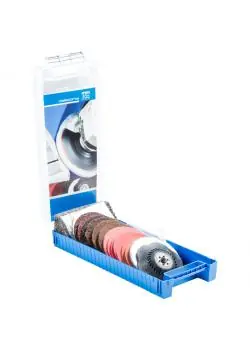 Schleifscheiben-Set - PFERD COMBICLICK® - Scheiben-Ø 115 mm - Gewinde M14 - inkl. Stützteller Sonderangebot