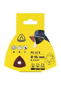 Markenware Schleifpapier Scheiben PS 22 K - Durchmesser 96 mm - Korn 40 bis 180 - VE 25 Stück - Preis per VE