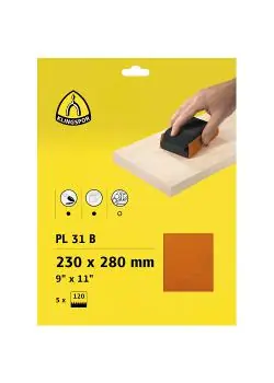 Versand Am Gleichen Tag Finishingpapier Bogen PL 31 B - Breite 230 mm - Länge 280 mm - Korn 40 bis 240 - VE 25 Stück - Preis per VE