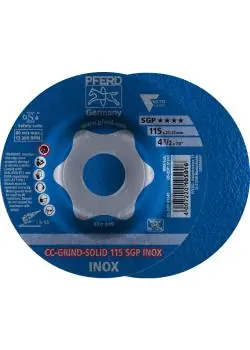 PFERD CC-GRIND-Schleifscheibe - CC-GRIND-SOLID - SGP INOX - Außen-ø 115 bis 180 mm - Bohrungs-ø 22,23 mm - VE 10 Stück - Preis per VE Top-Preis