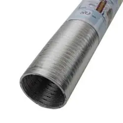 Alu Flexrohr Flexschlauch- 1-lagig - nicht brennbar - Innen-Ø - bis 350 °C - 2,5m Rolle Sonderaktion